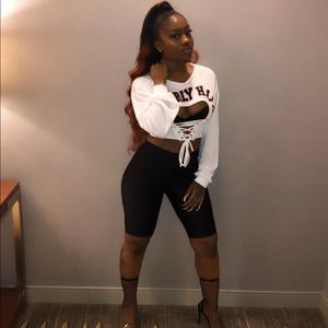 “Beverly Hills” cut out crop top